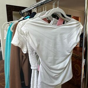 Princess Polly White Backless Blouse